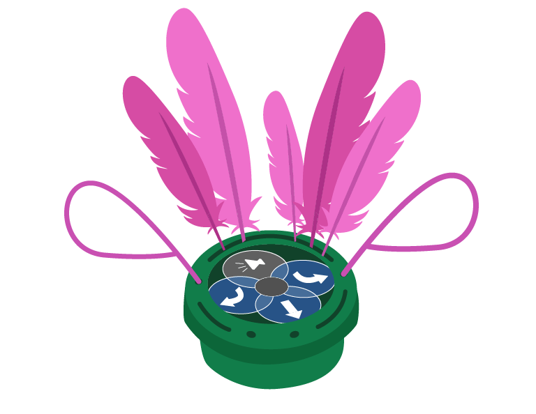 Flamingos na natureza