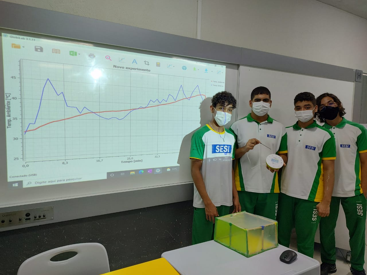 Leia mais sobre o artigo Alunos da SESI Escola Mossoró praticam medição de temperatura em aula de Ciências Aplicadas