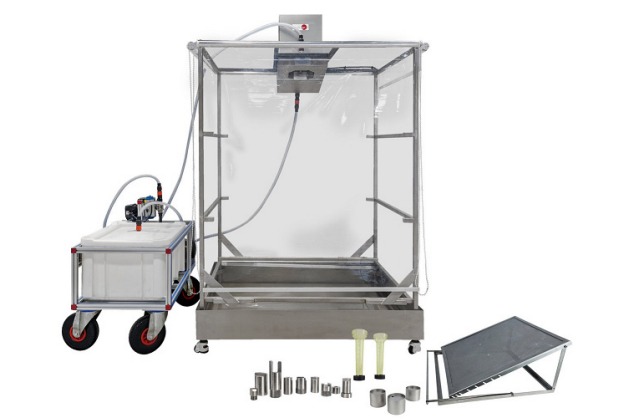 Leia mais sobre o artigo DT-MF052c – Banco de Ensaios em Simulador de Chuva para o Estaudo de Erosão do solo, Computadorizado